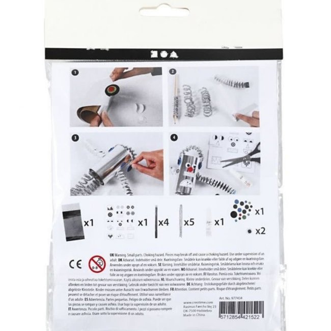 Creativ Company Creativ Company Knutselen, Knutselpakket - Toiletrol robot (mini)