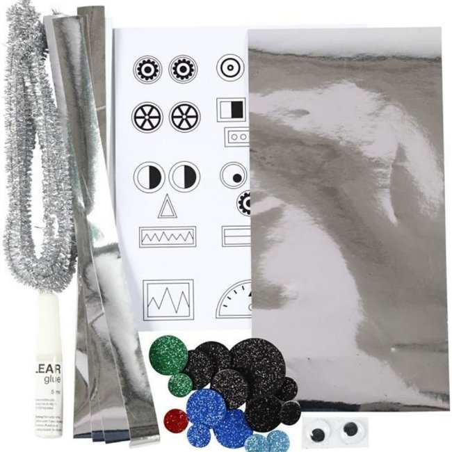 Creativ Company Creativ Company Knutselen, Knutselpakket - Toiletrol robot (mini)