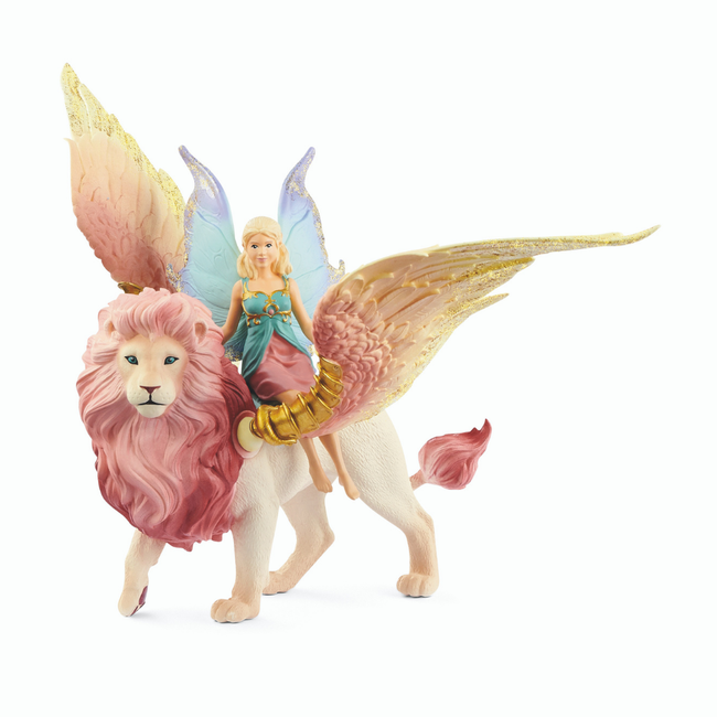 Schleich schleich bayala - elfje op gevleugelde leeuw