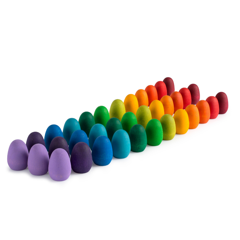 het beleid rekken Initiatief Houten eieren gekleurd, 36 st. (Mandala rainbow eggs) - Blik op Hout