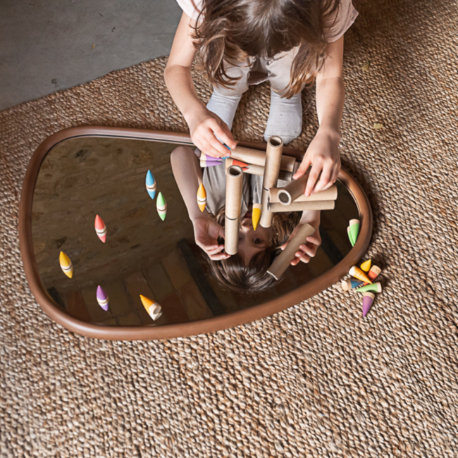 Grapat Houten punt poppetjes, 6st. in koker (Baby Sticks)