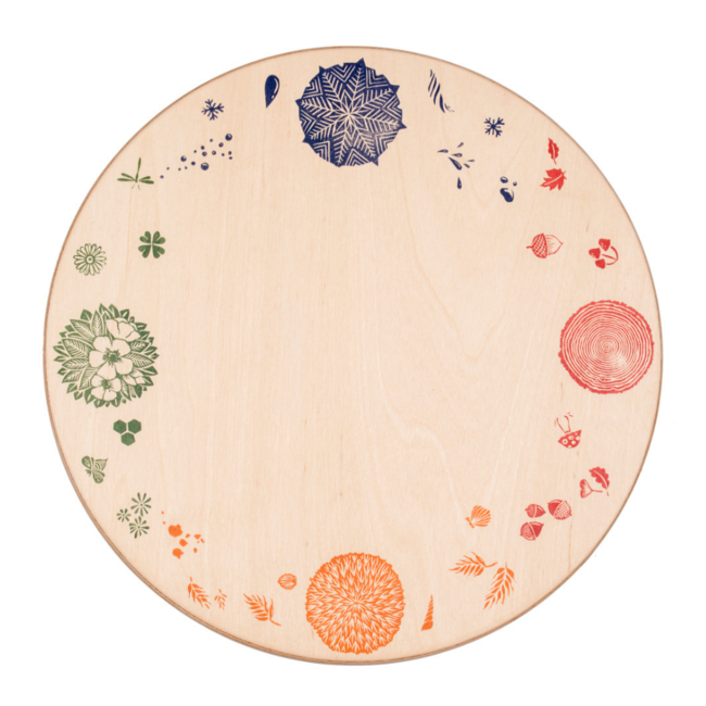 Grapat Houten speelbord seizoenen (Platform 4 seasons 4 elements)