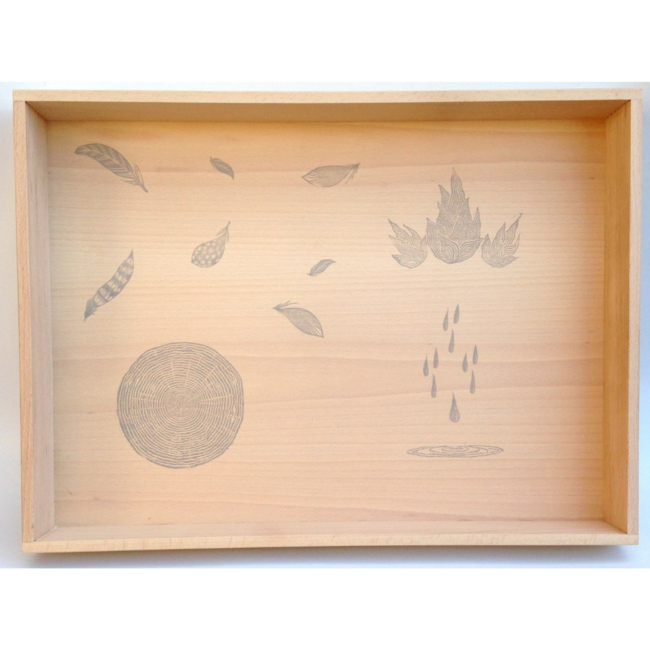 Grapat Houten speelbak (Free play box, box of games)