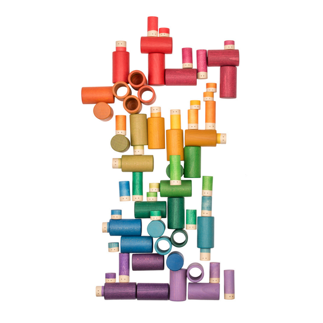 Grapat Houten poppetjes Lola gekleurd, 72st. (Lola)