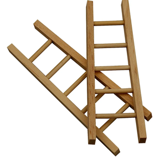 Creativ Company Kabouterdeurtjes, Accessoires - Houten Ladder (mini), 6st.