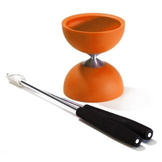 Eureka Buitenspeelgoed Diabolo, rubber - oranje (incl. aluminium stokken)