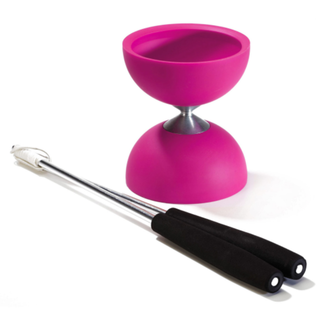 Eureka Buitenspeelgoed Diabolo, rubber - roze (incl. aluminium stokken)