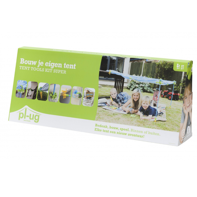 Pl-ug Buitenspeelgoed Tent - bouw je eigen tent kit (super)
