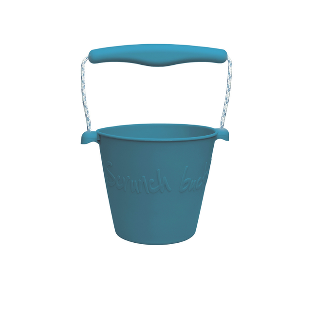 Scrunch Buitenspeelgoed, Zandbakspeelgoed - emmer grijsblauw, 15cm (opvouwbaar)