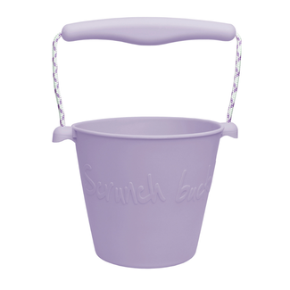 Scrunch Buitenspeelgoed, Zandbakspeelgoed - emmer licht paars, 15cm (opvouwbaar)