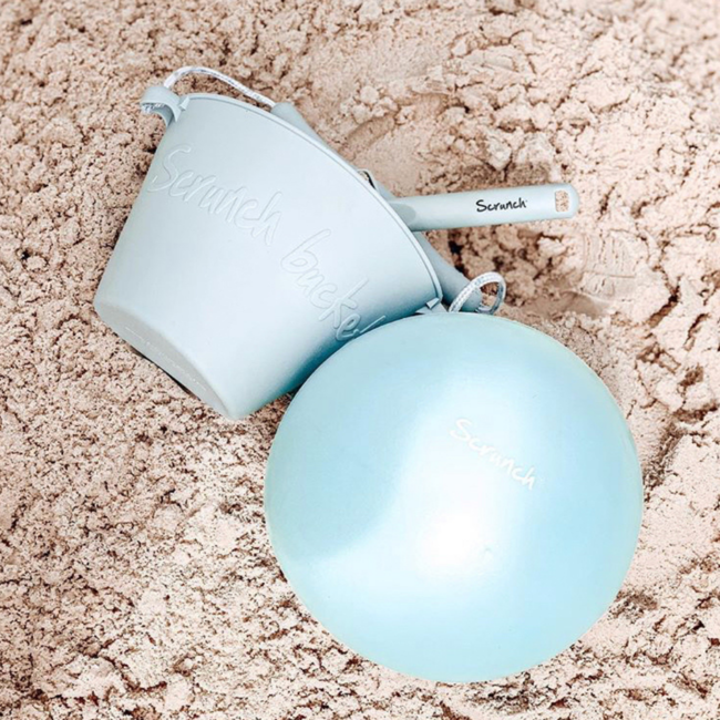 Scrunch Buitenspeelgoed - bal blauw, 23cm (opvouwbaar)