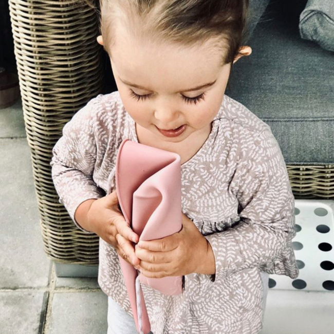 Scrunch Buitenspeelgoed - emmer oud roze, 15cm (opvouwbaar)