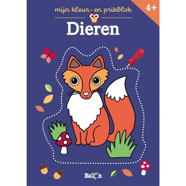 Ballon Knutselen - Mijn kleur- en prikblok: Dieren