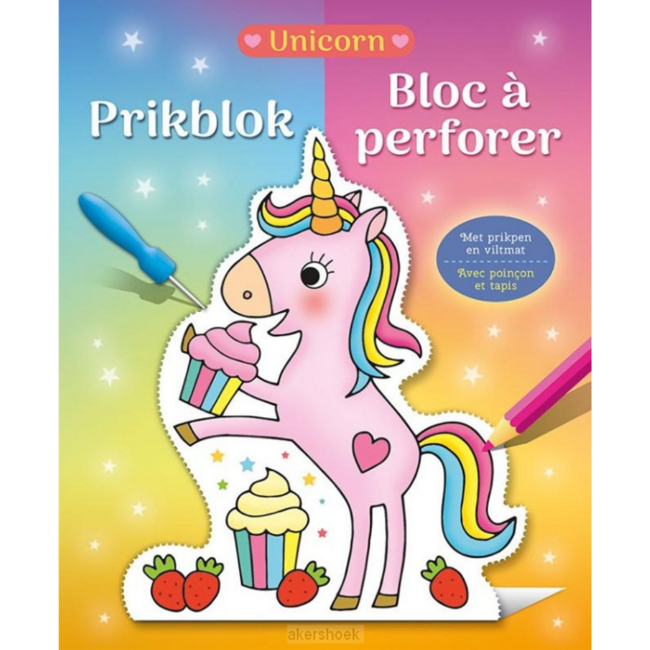 Deltas Knutselen - Prikblok Unicorn