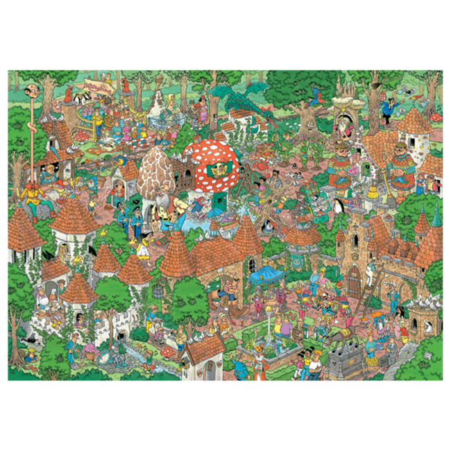 Jumbo Puzzels, Legpuzzels - Jan van Haasteren Efteling Sprookjesbos, 1000 stukjes