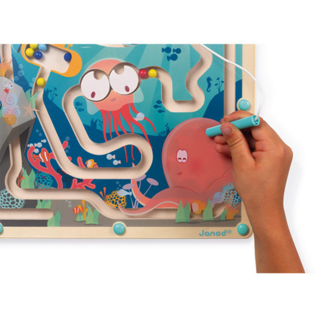 Janod Educatief - Magnetisch doolhof Oceaan