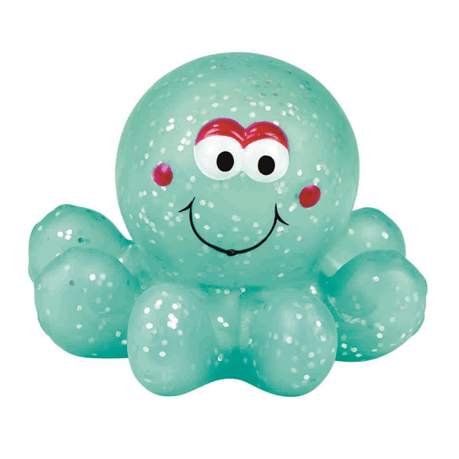 Lichtgevende octopussen met glitter voor in bad