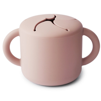 Mushie Kinderservies - Snack cup Blush