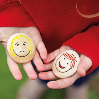 Yellow Door Sensomotorische speelstenen, Educatief - emotie stenen (emotion stones), set van 12