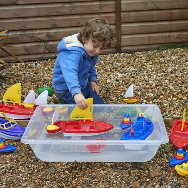 edxEducation Buitenspeelgoed - transparante zand- en water speelbak