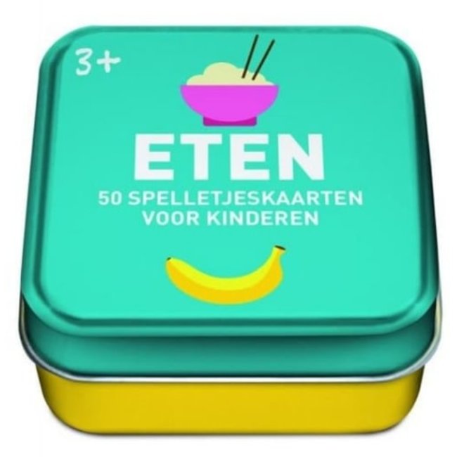(UA) Spellen , kaartspellen - 50 spelletjeskaarten voor kinderen, Eten 3+