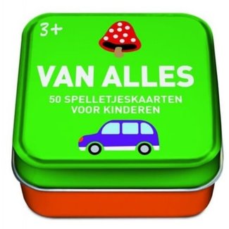 Spellen , kaartspellen - 50 spelletjeskaarten voor kinderen, Van alles 3+