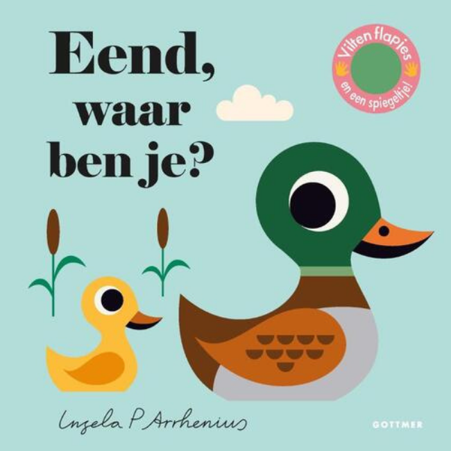 Gottmer Boeken, Karton boeken - Vilten flapjesboek Eend, waar ben je? (2+ jr.)