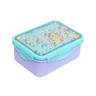 Petit Monkey Lunchtrommel - lunch box gekleurde balletjes lila (popsicles wild lilac)