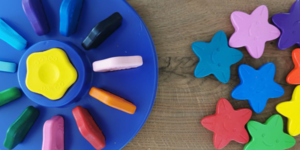 Door de teststraat - waskrijtjes voor de allerkleinsten