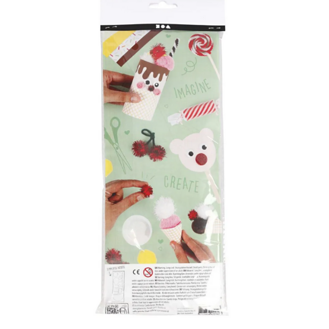 Creativ Company Knutselen - knutselset met basismaterialen 'candy'