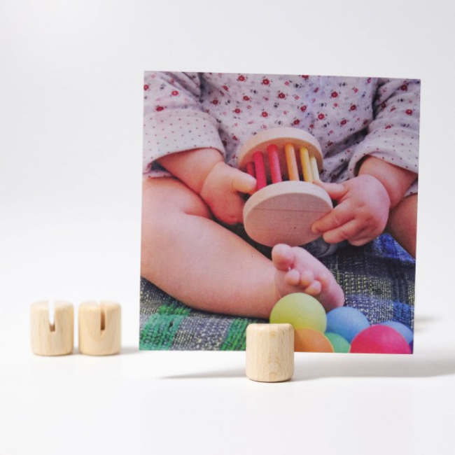 Grimms Decoratie - houten foto houder, per stuk (picture holder)