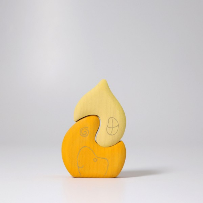 Grimms Houten speelgoed - bouwblokken set uien huisje (onion house)