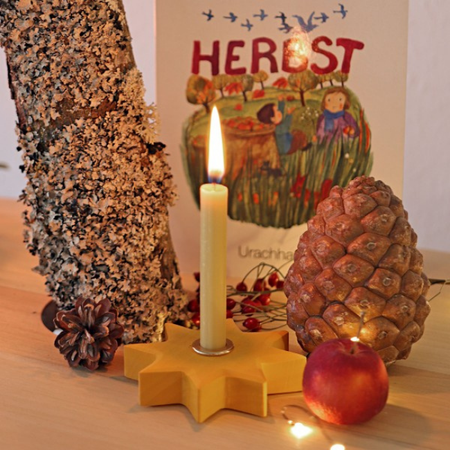 Grimms Decoratie - ster (Yellow star)