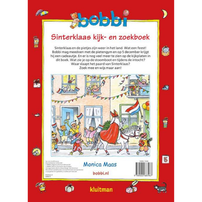 Kluitman Boeken, Kartonboeken - Bobbi Sinterklaas kijk- en zoekboek