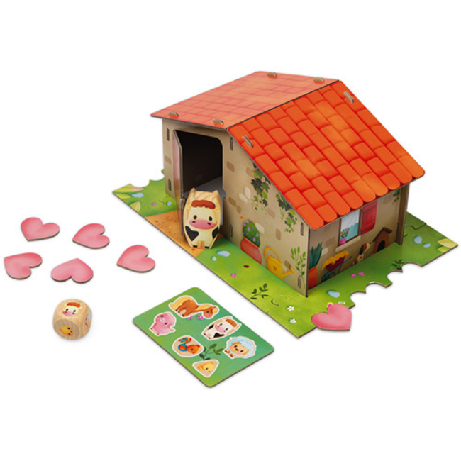 Janod Spellen, Kinderspellen - Coöperatief spel Farm Fun, 2+