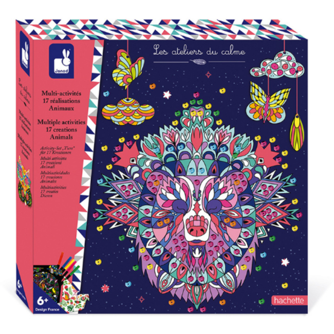 Janod Knutselen, Knutselpakket - multi-activiteiten box dieren