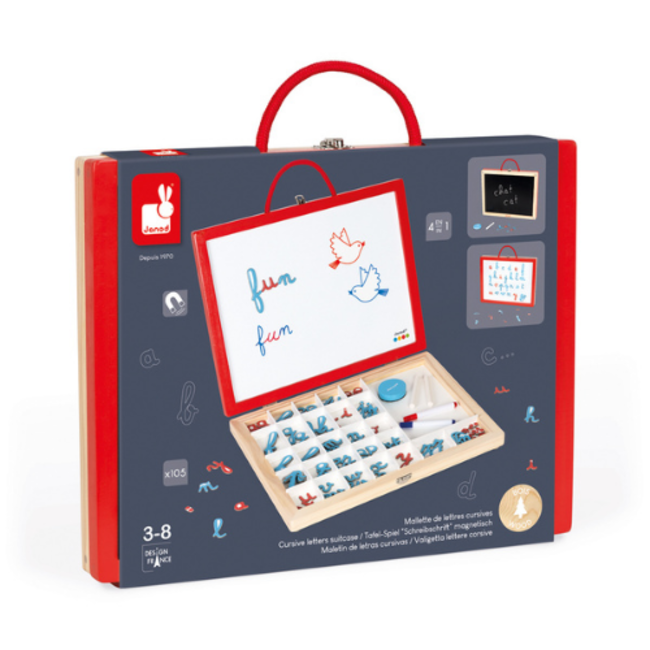 Janod Educatief speelgoed- 4-in-1 Letters leren