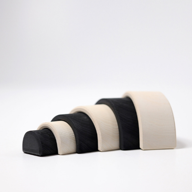 Grimms Houten speelgoed - regenboog zwart/wit (Small Rainbow Monochrome)