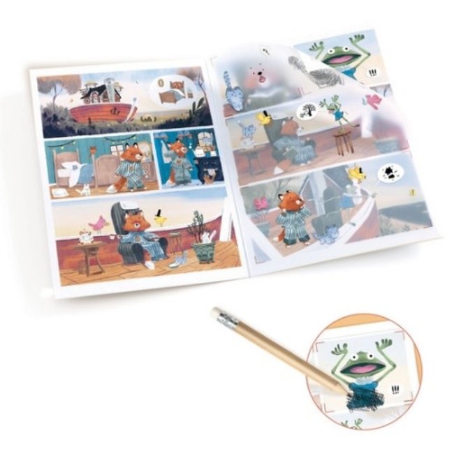 Djeco Knutselen, Knutselpakket - transfers Sailor & Gipsy, 5+