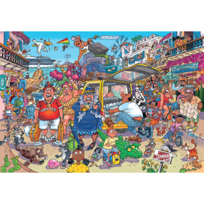 Wasgij by Jumbo Puzzels, Legpuzzels - Original 37 Vakantiefiasco, 1000 stukjes