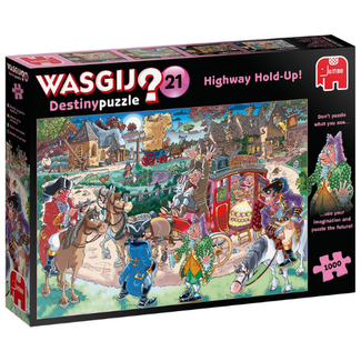 Jumbo Puzzels, Legpuzzels - Wasgij Destiny nr. 21 Je geld of je rijbewijs, 1000 stukjes