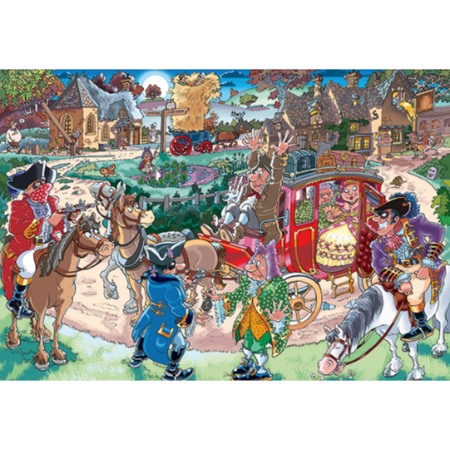 Jumbo Puzzels, Legpuzzels - Wasgij Destiny nr. 21 Je geld of je rijbewijs, 1000 stukjes