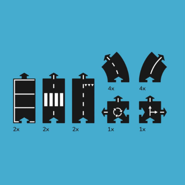 Way to play Flexibele autobaan - Snelweg 16-delig (Express way)