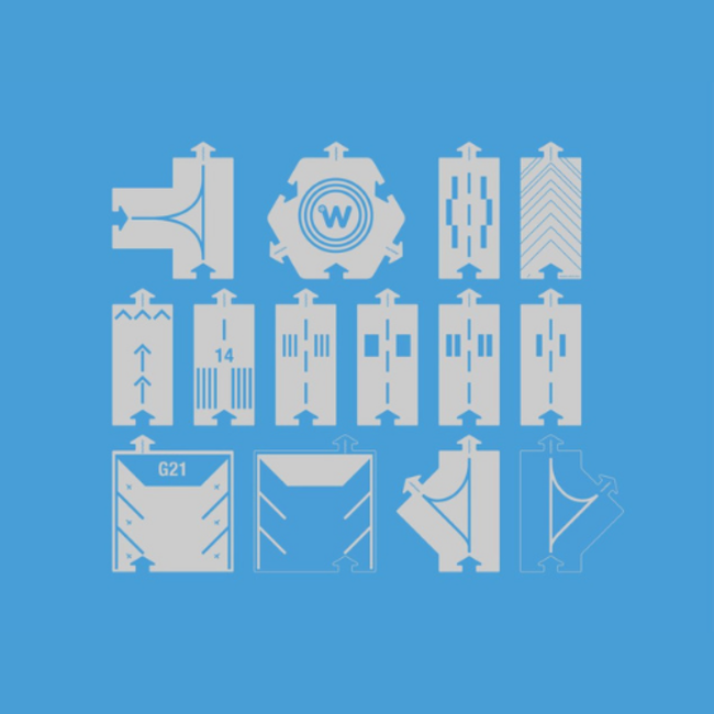 Way to play Kartonnen autobaan - Landingsbaan 14-delig (Runway)