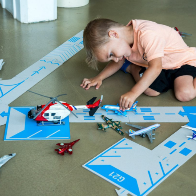 Way to play Kartonnen autobaan - Landingsbaan 14-delig (Runway)