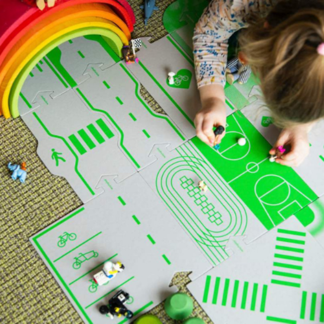 Way to play Kartonnen autobaan - Downtown 14-delig