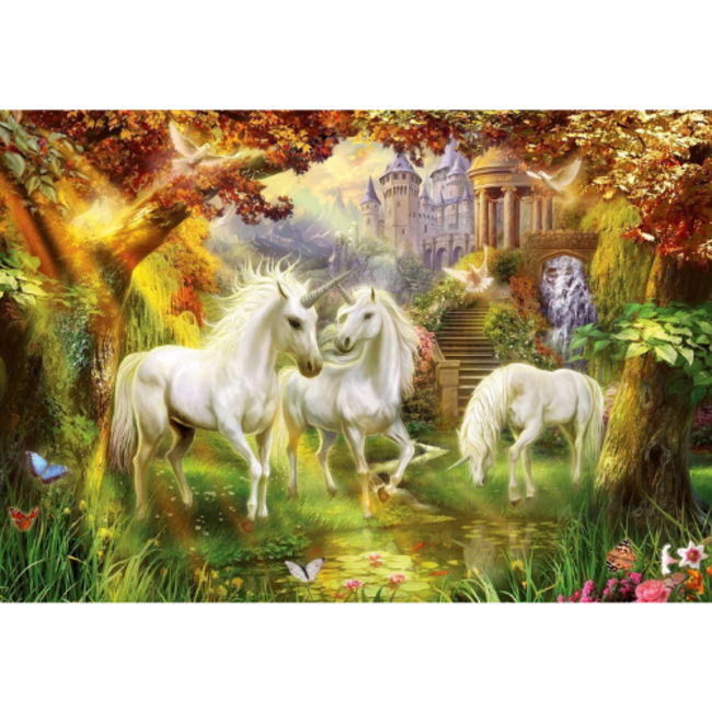 Ravensburger Puzzels, Legpuzzel - Eenhoorns in de herfst, 1000 stukjes