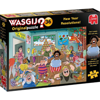 Wasgij by Jumbo Puzzels, Legpuzzels - Wasgij Original nr. 36 Goede Voornemens!, 1000 stukjes