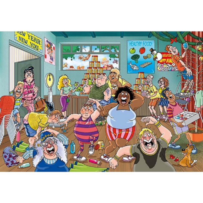 Wasgij by Jumbo Puzzels, Legpuzzels - Wasgij Original nr. 36 Goede Voornemens!, 1000 stukjes