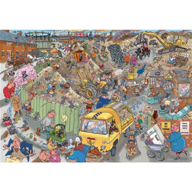 Wasgij by Jumbo Puzzels, Legpuzzels - Wasgij Destiny nr. 22 Alles op een hoop!, 1000 stukjes